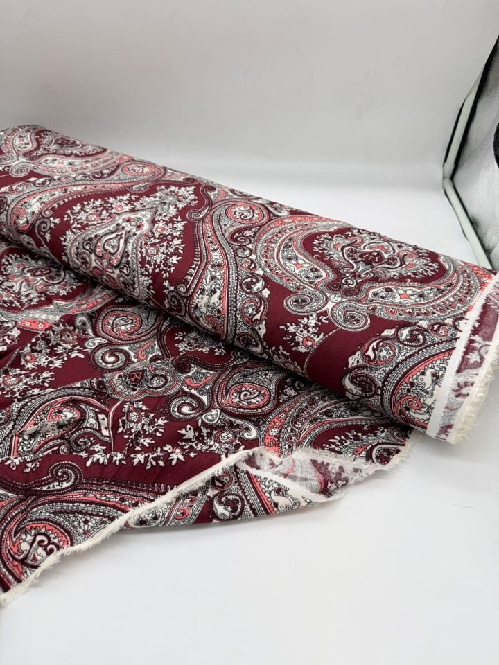 Pamuk Viskon Kumaş Eni 150cm Elbise Gömlek Tunik vb Polyester İçermez