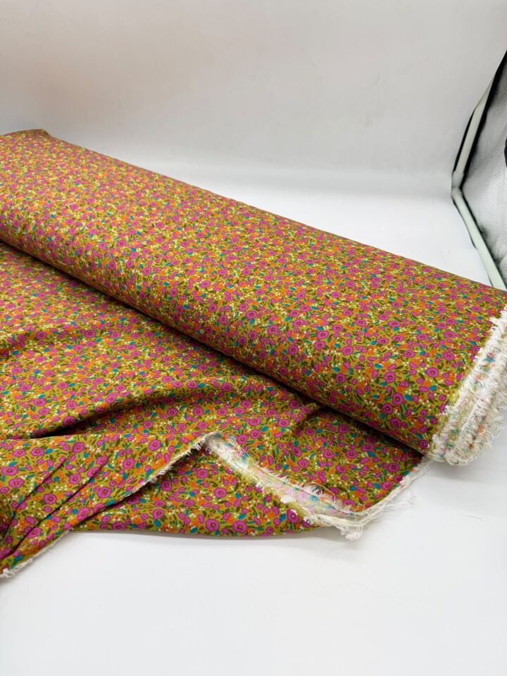 Pamuk Viskon Kumaş Eni 150cm Elbise Gömlek Tunik vb Polyester İçermez